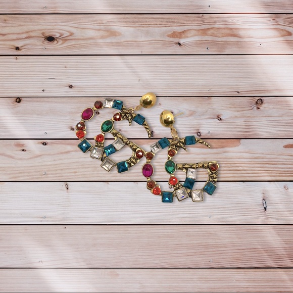 Vintage G Insignia Rhinestone - Picture 1 of 1